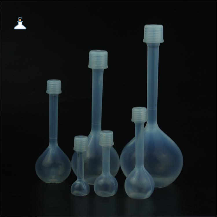 新材料行业PFA塑料容量瓶1000ml|耐酸碱容量瓶|刻度不脱落