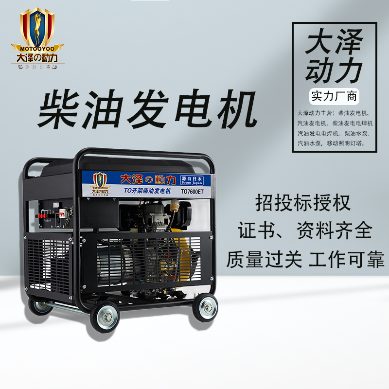 内燃应急10KW小型柴油发电机