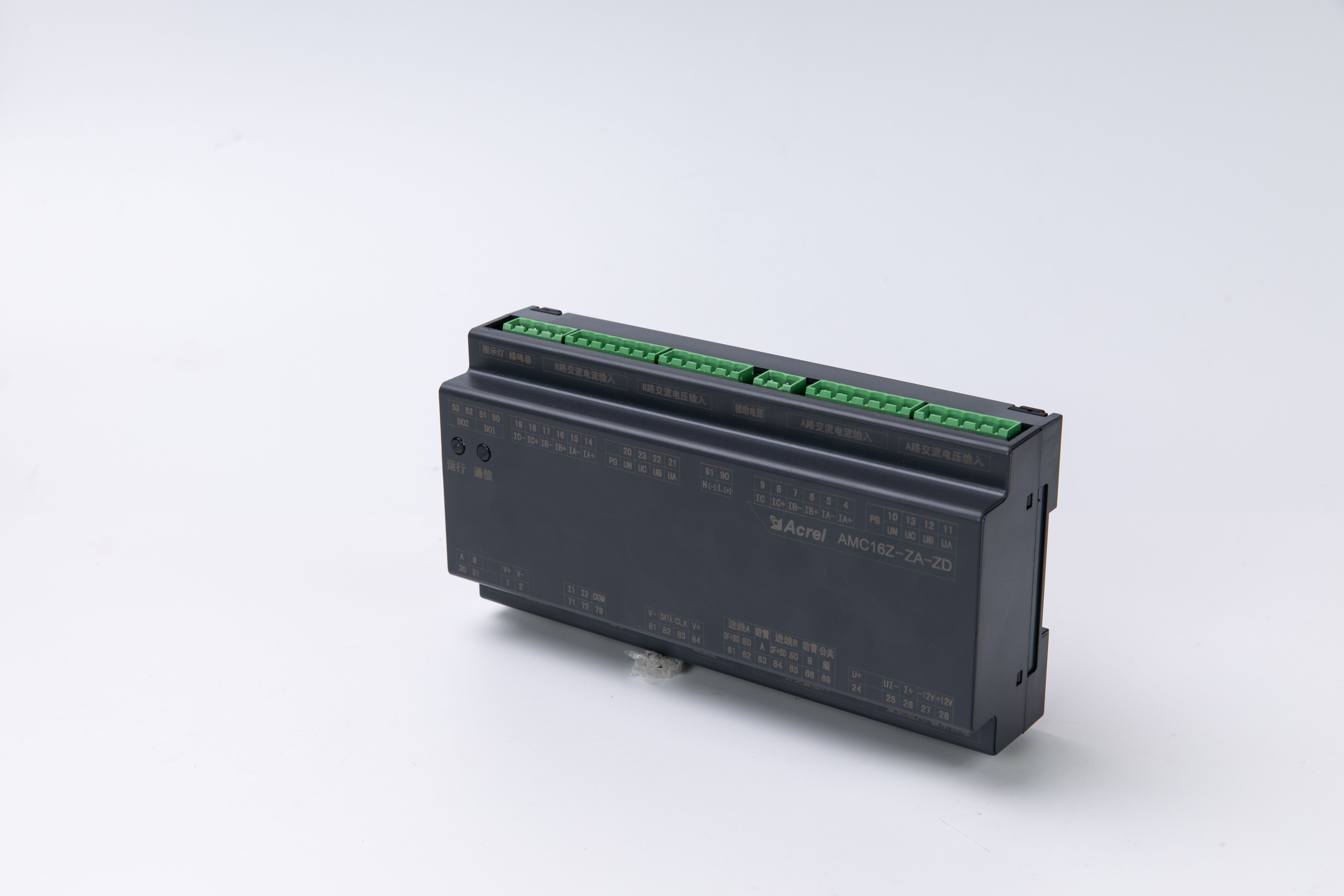 安科瑞 AMC16Z-KA 精密配電監控裝置 A+B獨立兩路單邊各24路有源開關狀態 零地電壓 中性線電流 總諧波含量