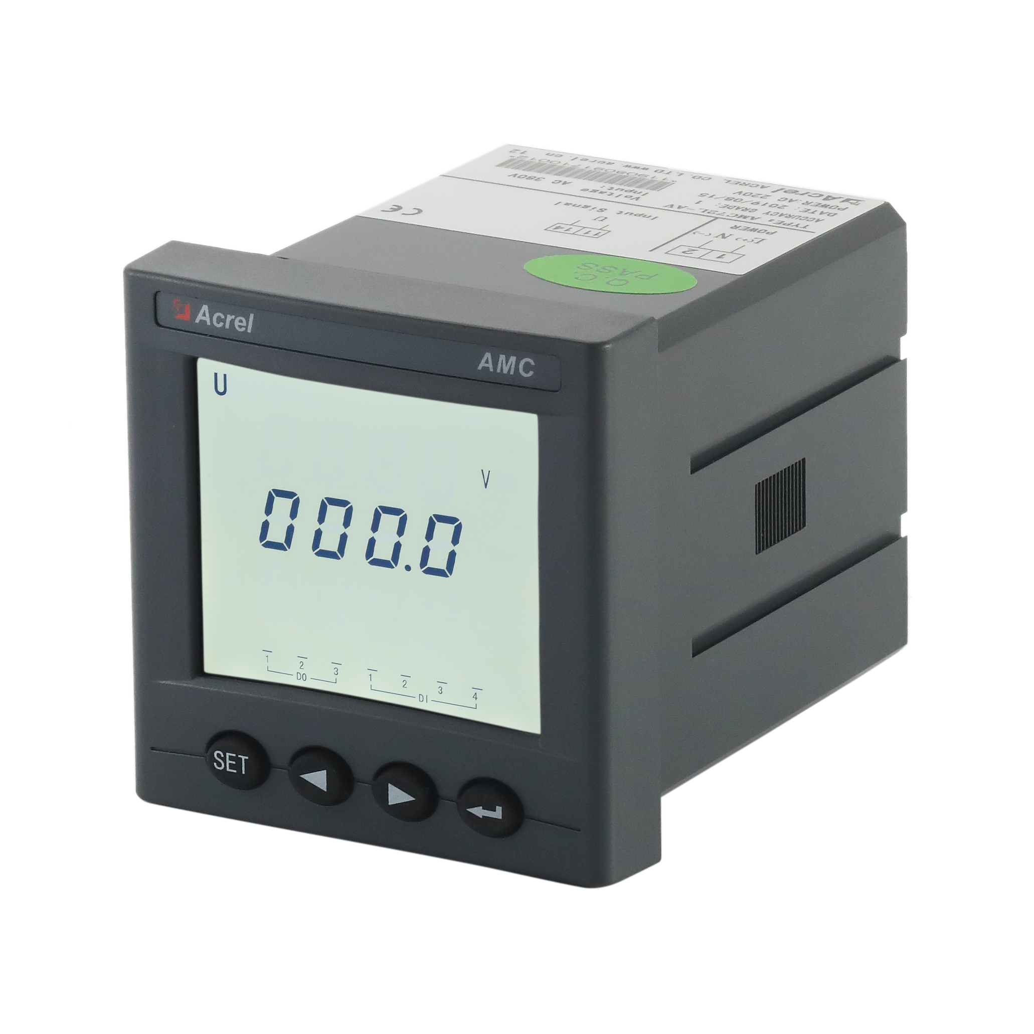 安科瑞AMC72L-AV/M带1路4-20mA输出嵌入式单相电压表