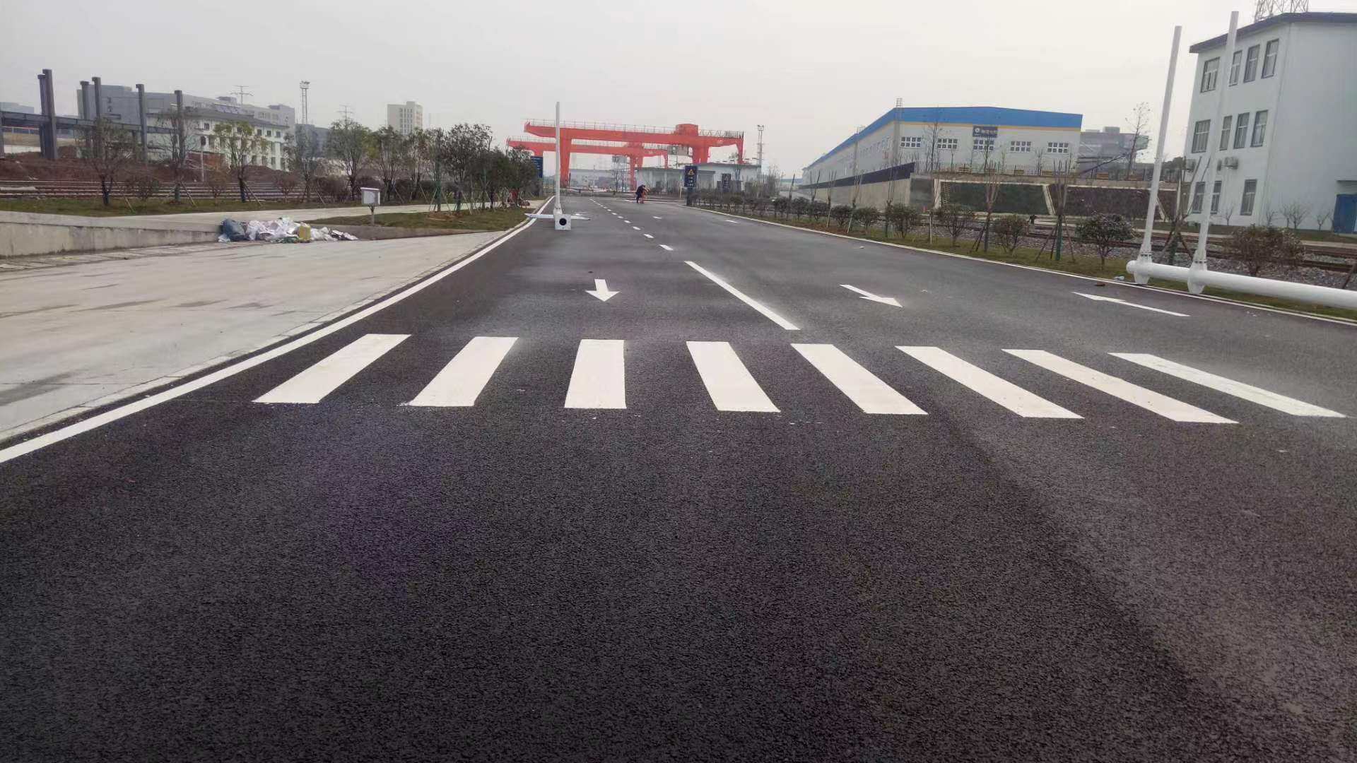 张家港高速道路标线