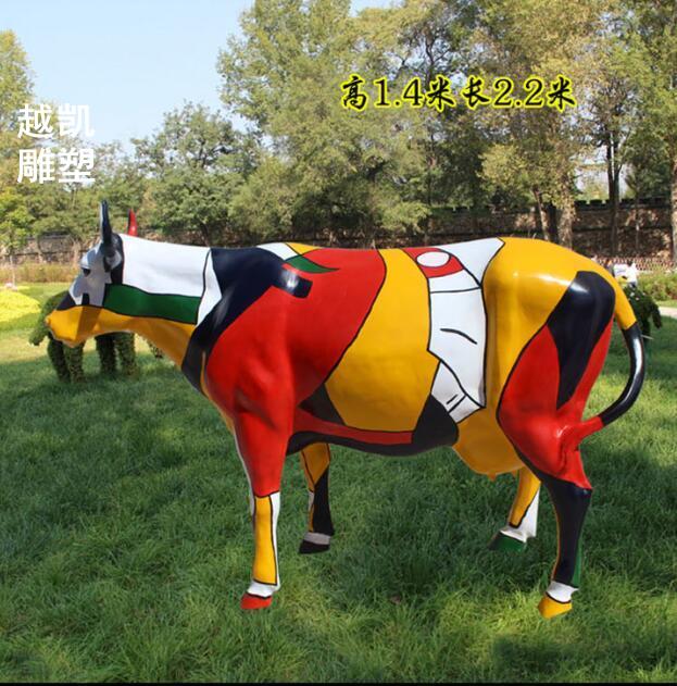 不锈钢奶牛雕塑金属厂家哪家好 制作奶牛雕塑 城市牛类雕塑