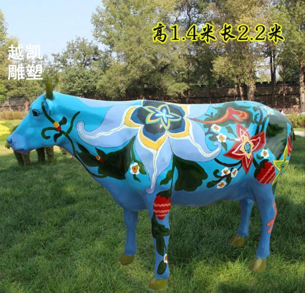 不锈钢奶牛雕塑精神堡垒生产厂家 镜面奶牛雕塑 企业标志牛类雕塑