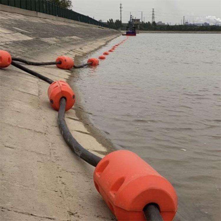 河道疏浚抱管浮体 内径150mm螺栓对夹安装漂浮桶