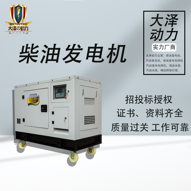 上海移动式20千瓦柴油发电机220V 20kw柴油发电机