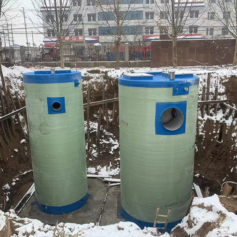 玻璃钢一体化预制提升泵站 智能雨污截流井 型号规格介绍