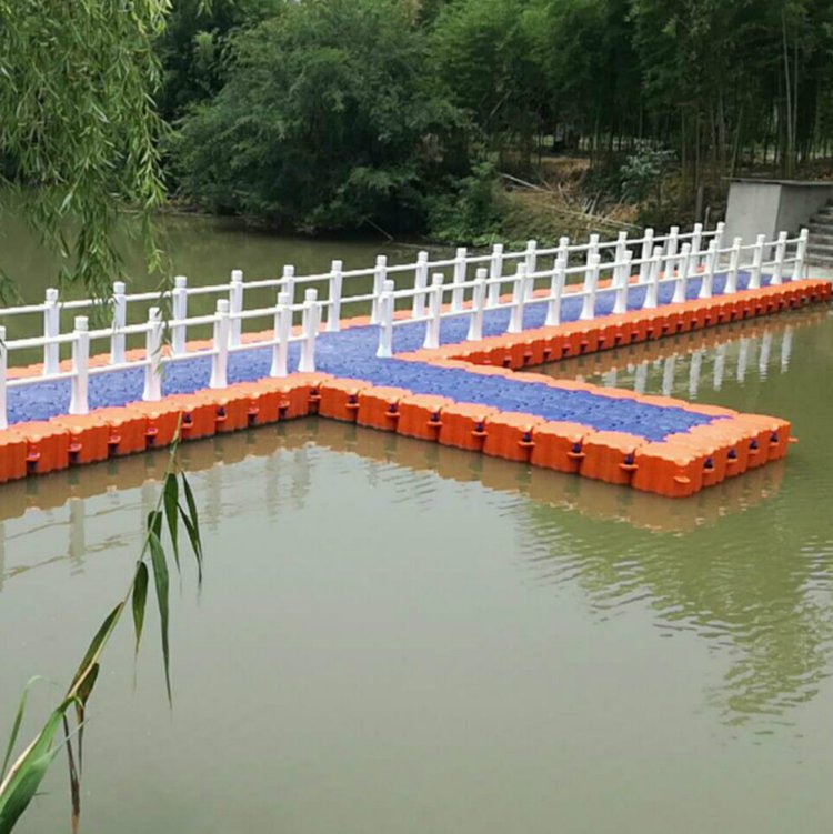 HDPE水上浮箱 湖面演出舞蹈平台 方形塑料浮筒