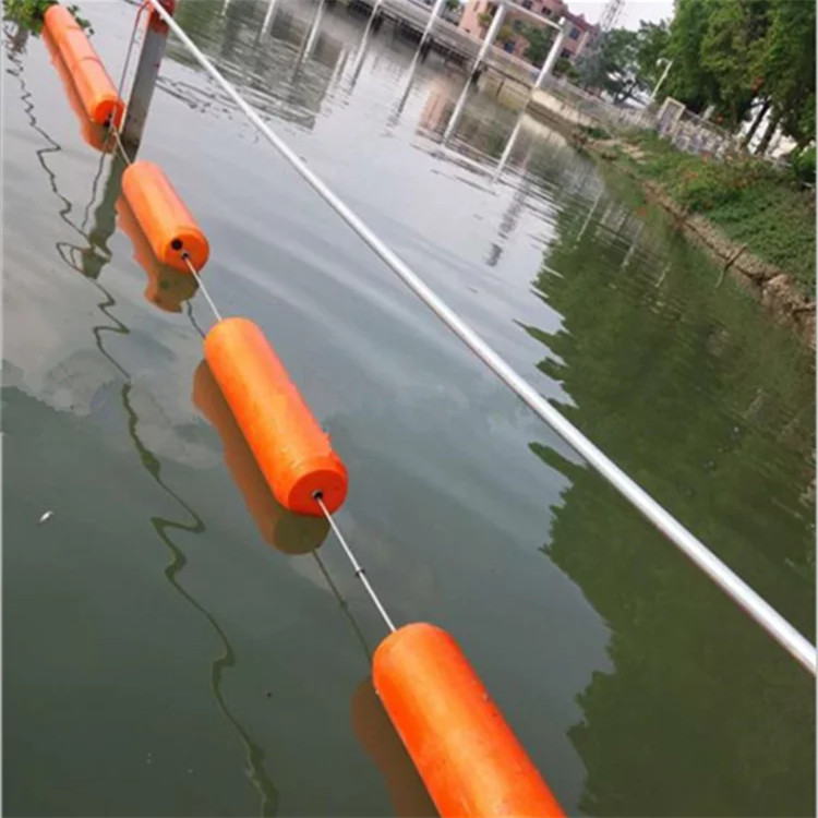 水上施工禁入浮拦浮筒 绳索串联河道拦截浮体