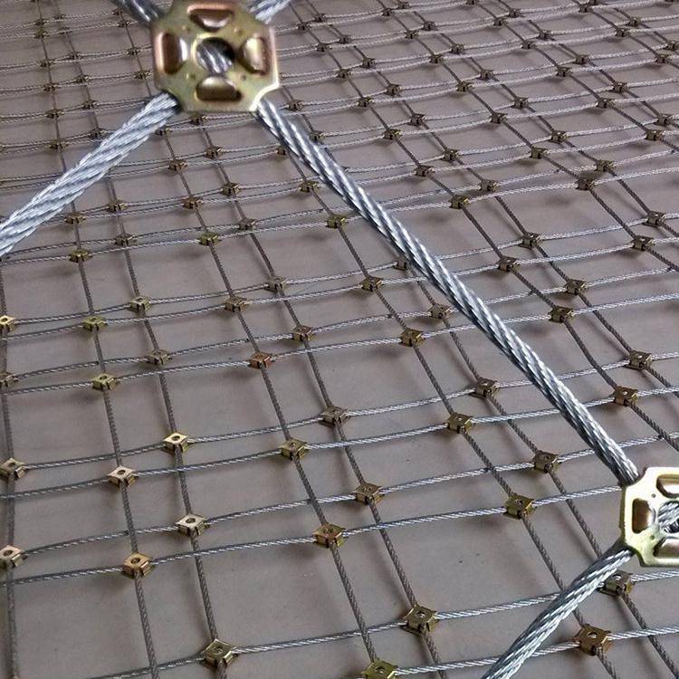 铜仁边坡主动防护网 被动钢丝绳网 SNS柔性防护网安装