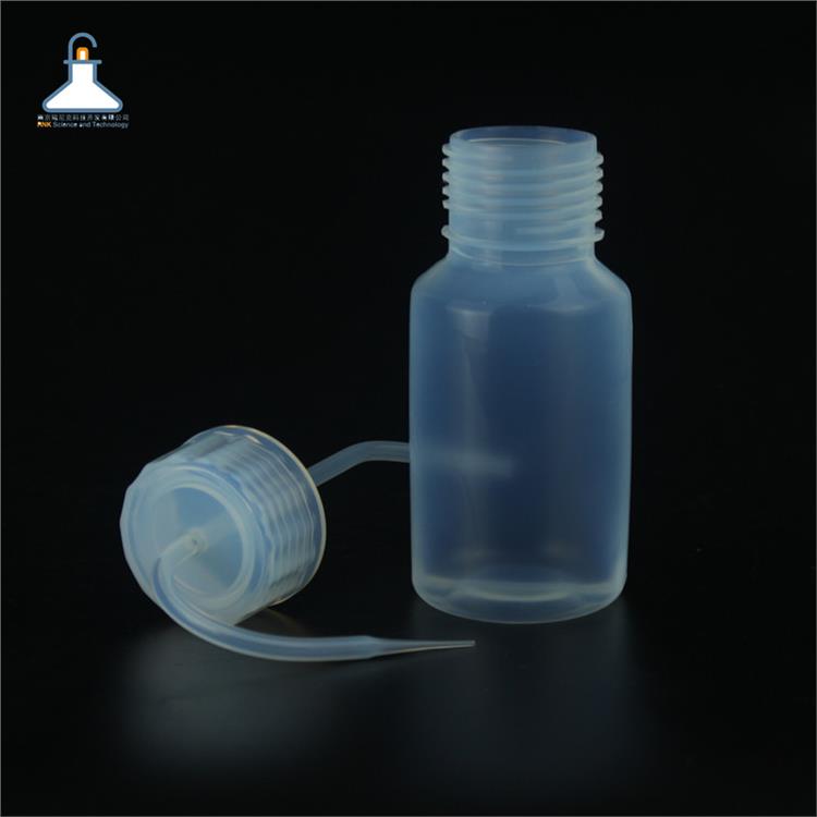 进口原料FEP塑料洗瓶可定制 原子荧光 瑞尼克高校实验室氟树脂洗瓶100ml