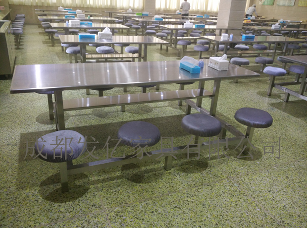 304不锈钢食堂餐桌椅,快餐桌椅,单位食堂餐桌椅