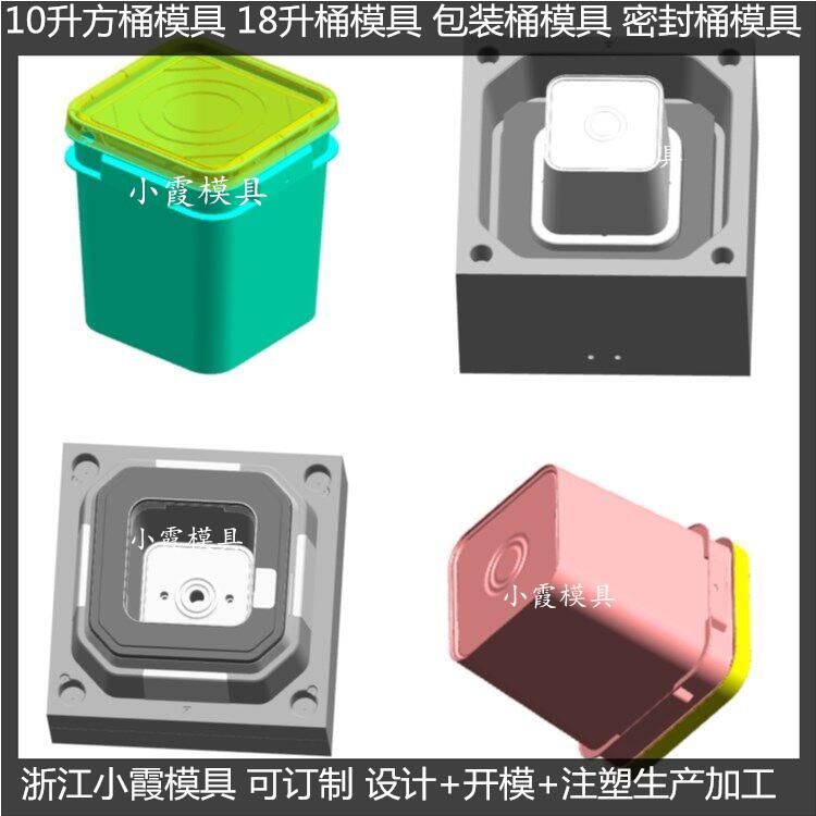 台州塑胶模具 14升油漆桶注塑模具