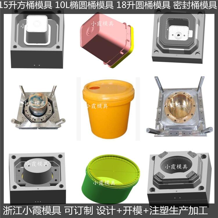 台州塑料模具 35L涂料桶塑料模具