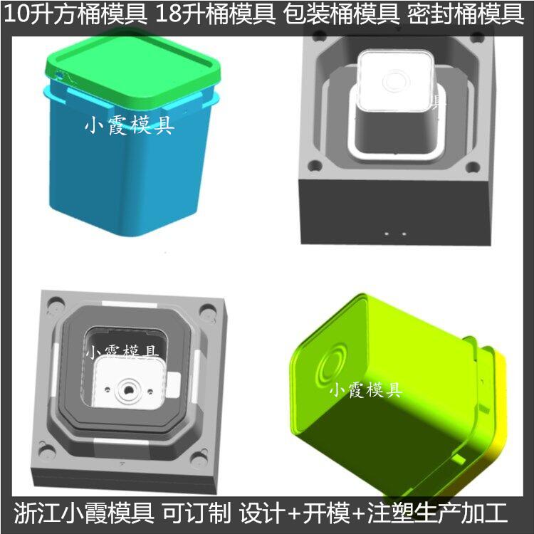 台州塑料模具 4L润滑油桶模具