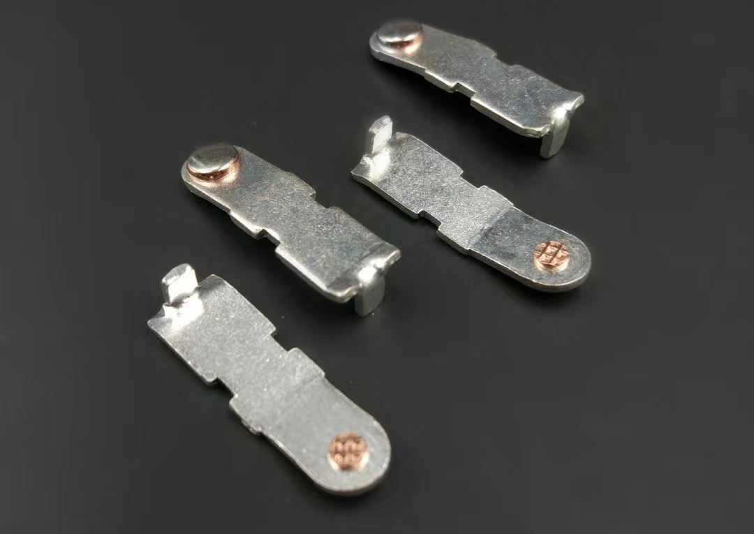 交流接触器银触点组件铆接加工厂家可定制各规格异形触头