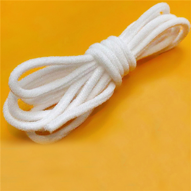 厂家直销环保一次性口罩圆形白色耳带2.5MM耳带绳