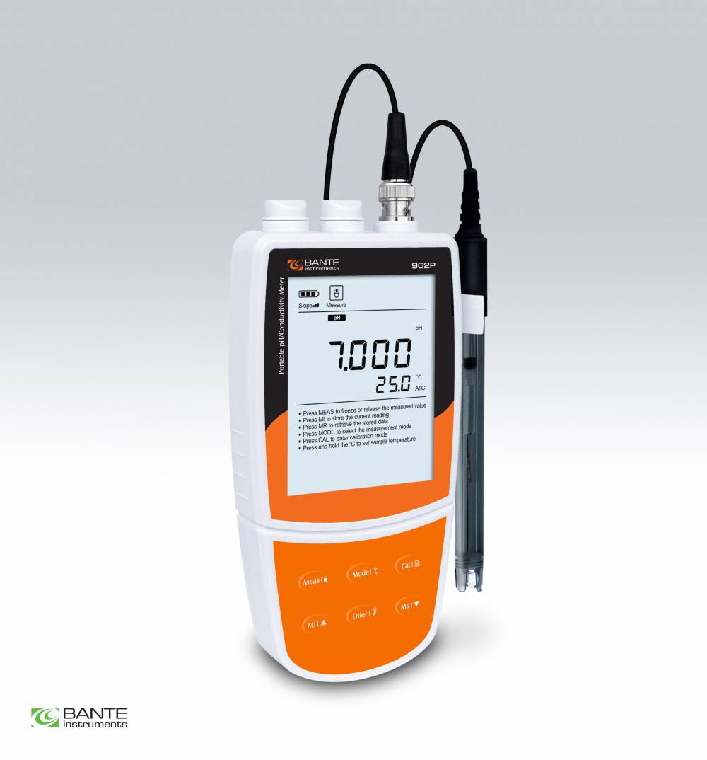 般特Bante902P高性能便携式pH电导率仪pH/TDS/盐度计