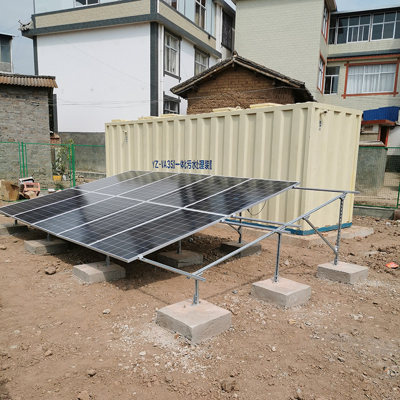 地埋式一体化生活污水处理净化装置 太阳板无耗能微动力不锈钢污水处理设备