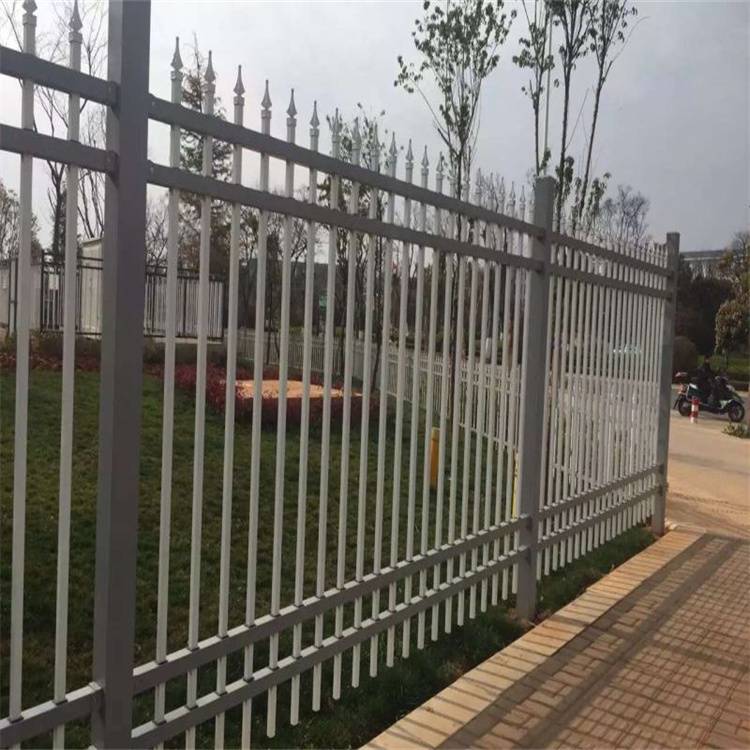 小区围墙防护隔离 学校社区栅栏 锌钢护栏厂区别墅围栏