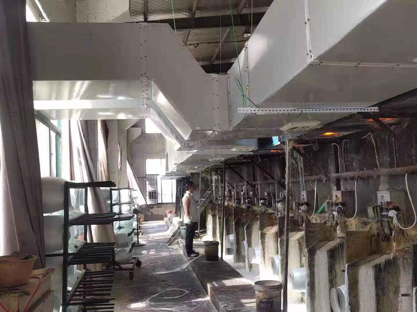 山东郓城玻璃厂通风降温厂房局部降温空调安装公司