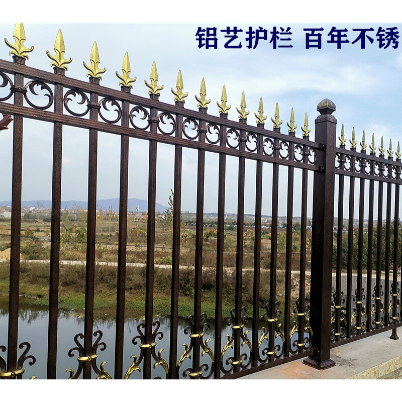 西安围墙护栏锌钢、铁艺、铝艺现货销售、可定制