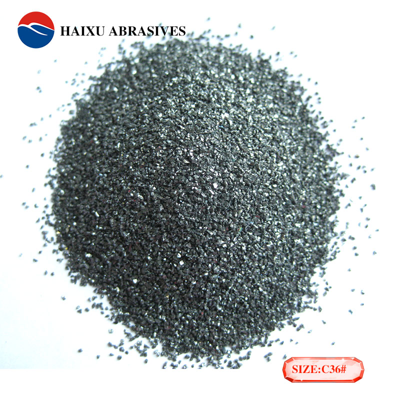 98.5%含量黑碳化硅36目欧标粒度砂