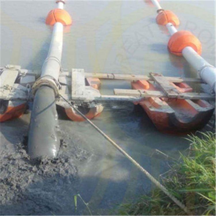 云南内河取水站管道浮体供应 柏泰PE小孔径托管浮排