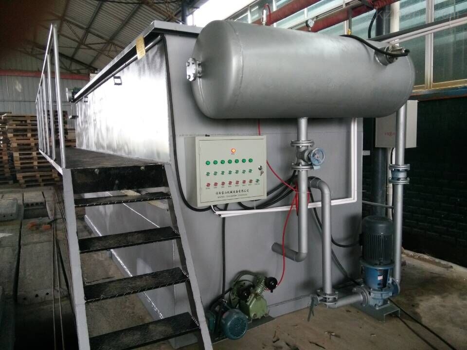 不锈钢养殖猪鸡鸭鹅牛马屠宰食品塑料工业用气浮机一体化污水处理设备
