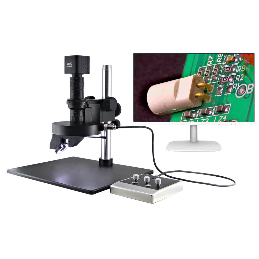瀚鼎光学 电动360度旋转观察 3D视频测量显微镜