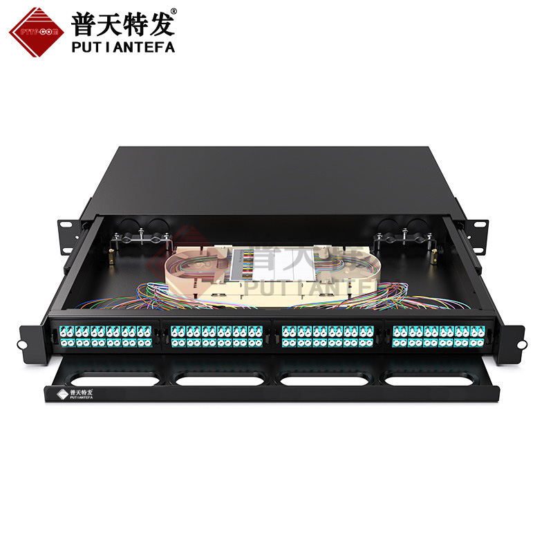 MPO模块化1U96芯2U192芯3U288芯高密度光纤配线架