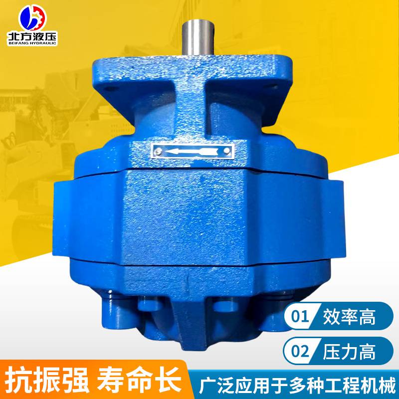 传输平稳动力头齿马达CMG高压齿轮泵 打桩机用蓝色油泵可定制