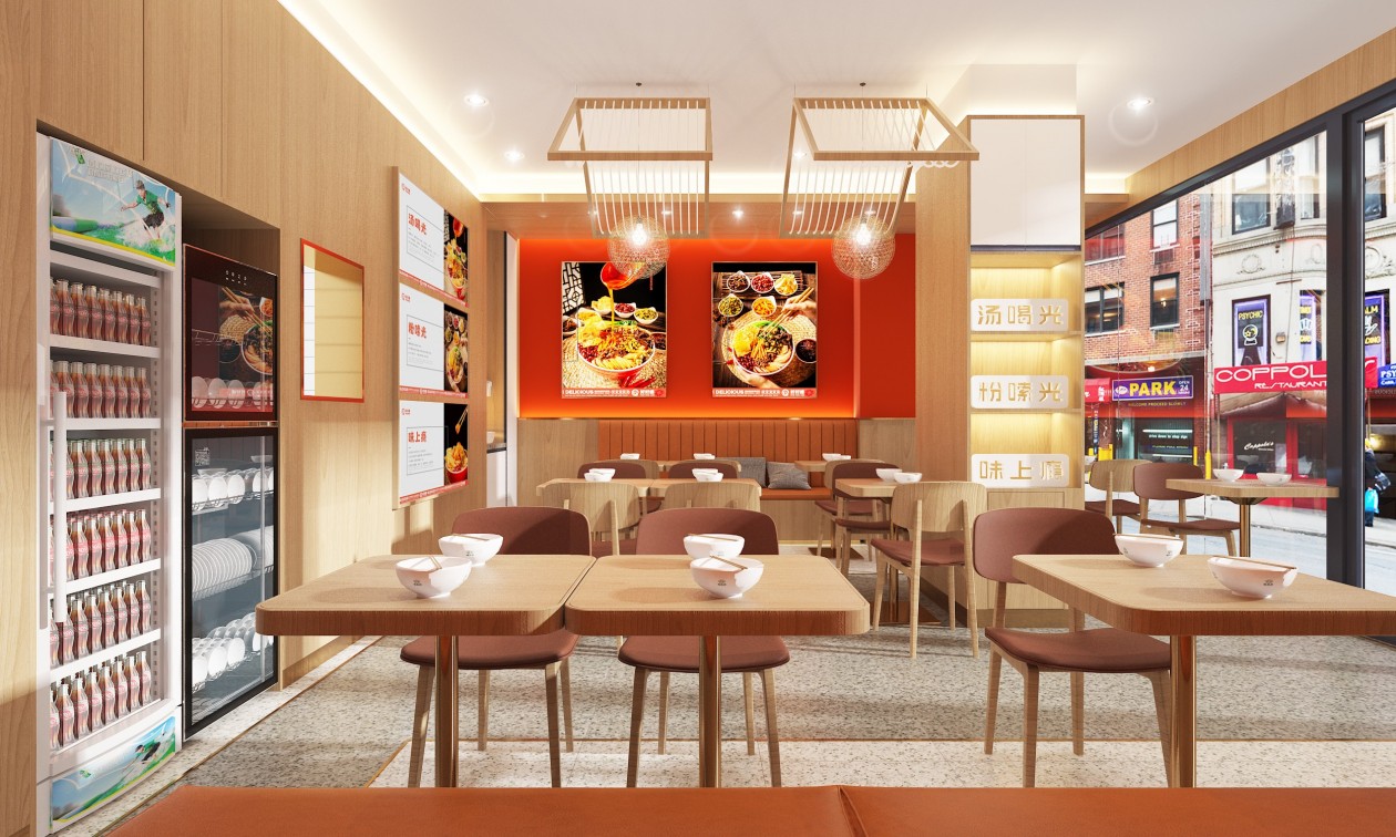 郑州特色餐饮店装修设计两步搞定—餐饮店装修公司