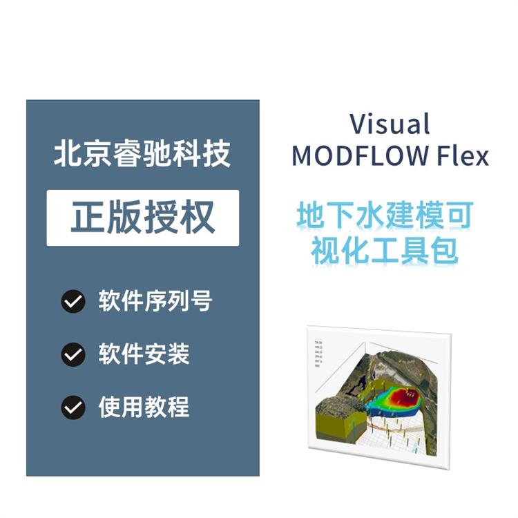 溶质运移正版Visual MODFLOW Flex软件销售 modflow 专业软件