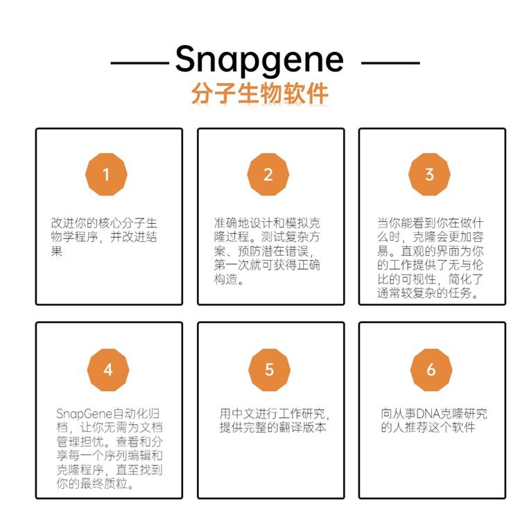天津SnapGene软件购买 分子生物学程序 正版软件