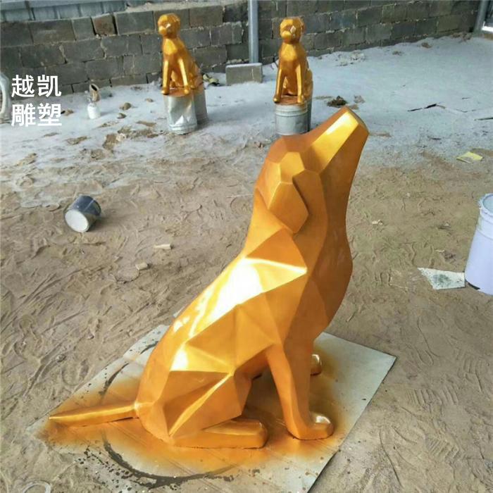 小区小狗雕塑构件制作厂家 民族动物雕塑 中式狗雕塑精选