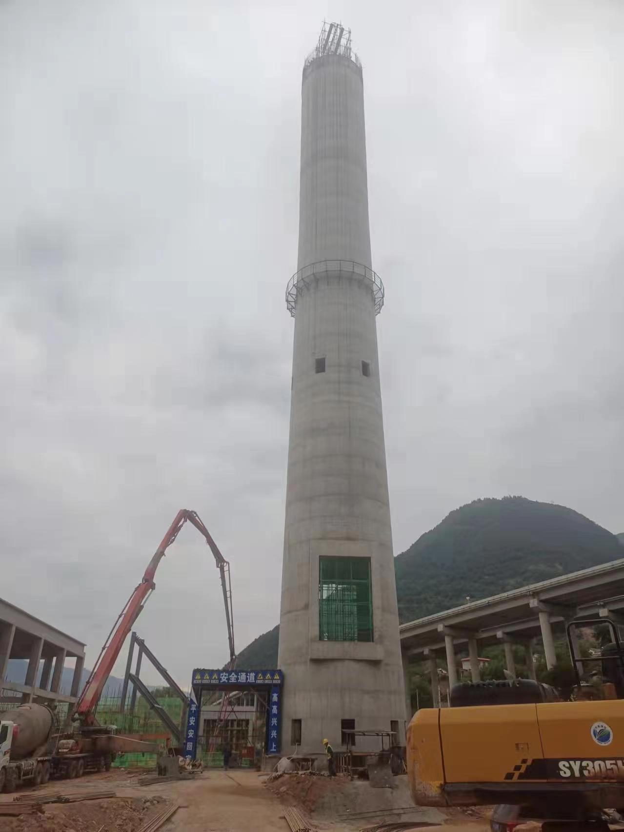 徐州120米混凝土烟囱新建工程
