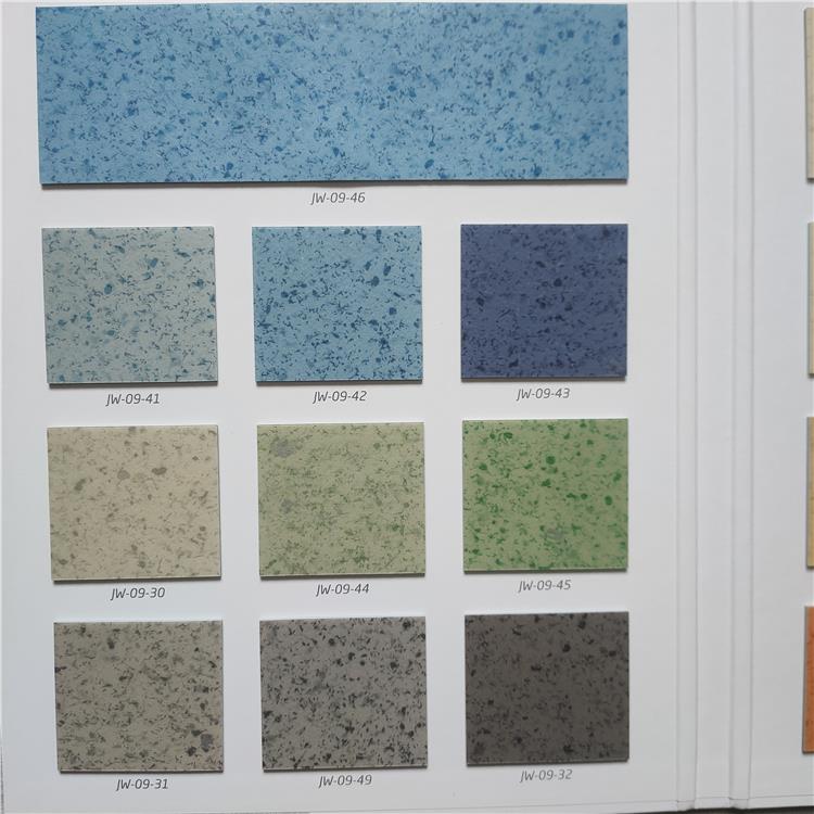天津药厂塑胶地板规格 石塑地板