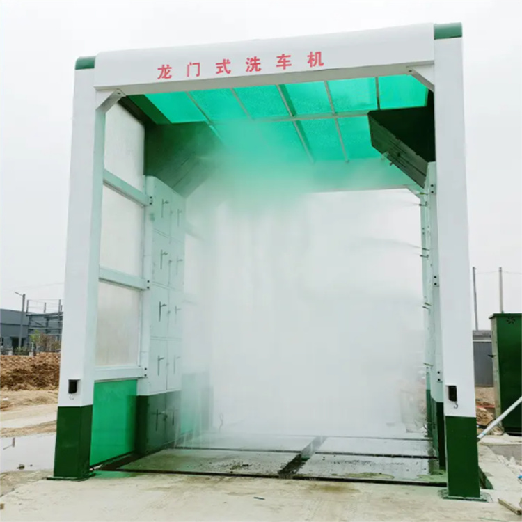 砂浆拌合厂车辆立体冲洗设备-优化升级龙门式洗车机