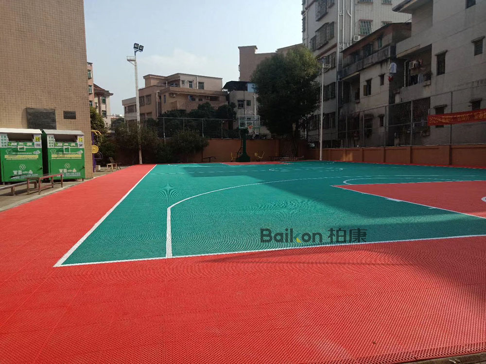广州柏康悬浮地板篮球场
