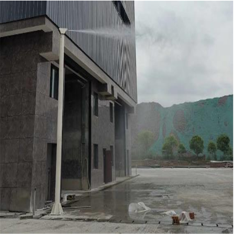 雅安砂石建材厂喷淋降尘设备 高压除尘雾桩