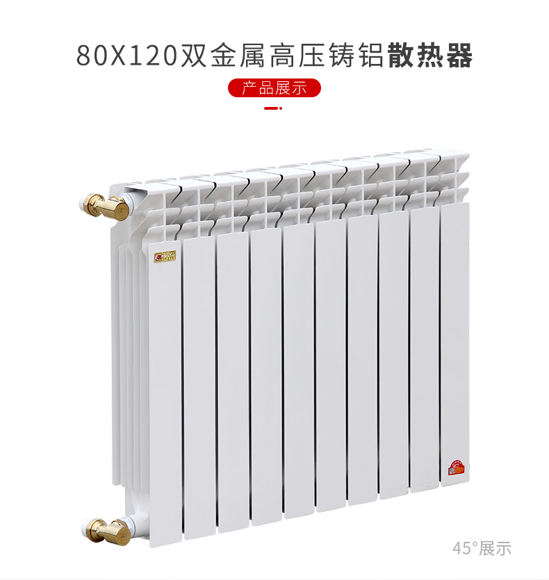 80X120高压铸铝散热器供应商
