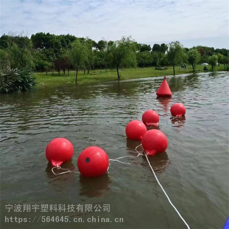 滚塑成型PE材质单双耳浮子 沿岸水域划分塑料浮球