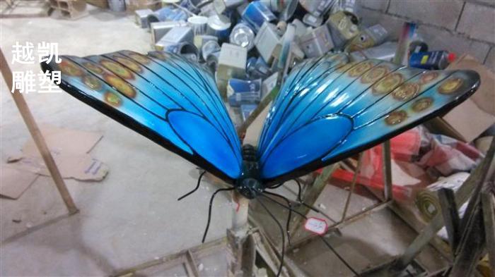 公共蝴蝶雕塑生产 切面方案 不锈钢艺术雕塑蝴蝶
