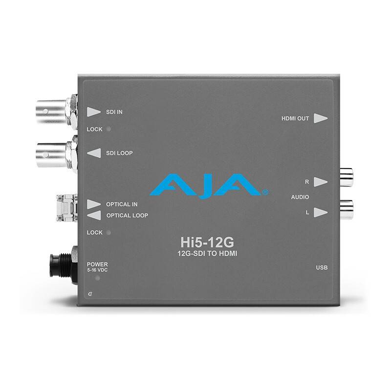 AJA Hi5-12G-R12G-SDI 转 HDMI 2.0 转换器LC单通道接收器