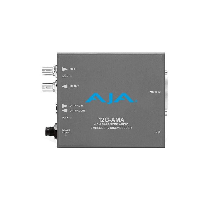 AJA 12G-AMA 12G-SDI、4 通道平衡音频嵌入器/解嵌器