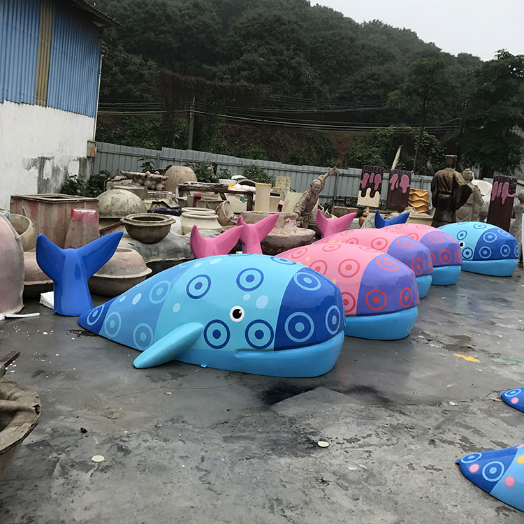 上海玻璃纤维海豚 室内室外摆件 玻璃纤维海洋雕塑
