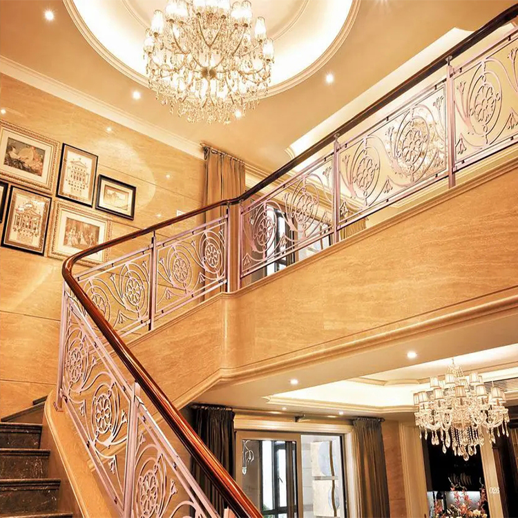 上海铁艺电镀铝楼梯扶手定制 铜栏杆热门话题