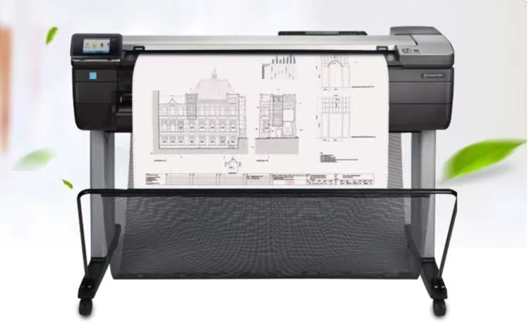 惠普T730大幅面绘图仪 打印复印扫描蓝图工程建筑线条图制图机