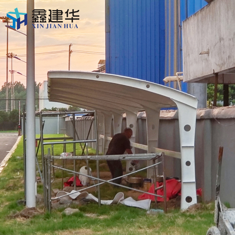 滁州膜结构车棚生产厂家 户外充电桩雨棚 包工包料