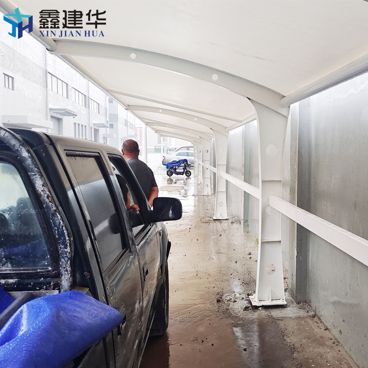 15年行业经验 武汉膜结构车棚厂家电话 运动场雨棚